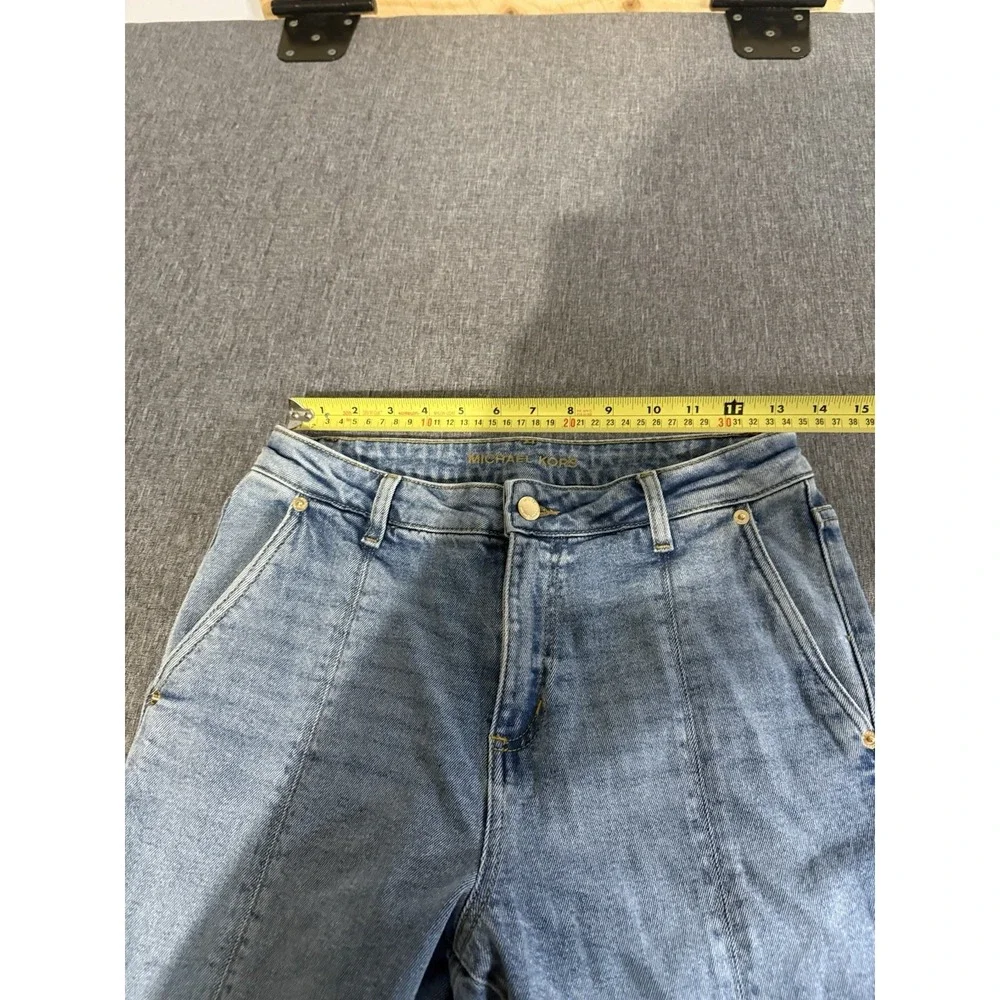 Michael Kors Women's Bootcut Light Wash Blue Denim Jeans Stretch Mid Rise Sz 6